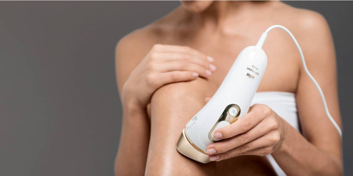 Für langanhaltend haarfreie Haut: der schnellste IPL von Braun
