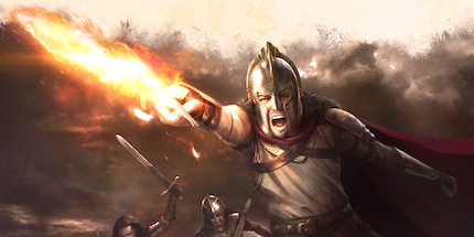 Azor Ahai schlägt mit Lightbringer den Night King zurück