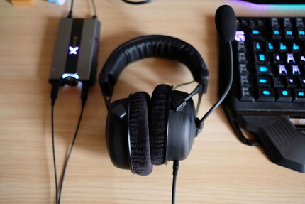 Mein neues Lieblingssetup: Sound BlasterX G6 zusammen mit dem MMX 300.