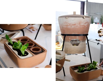 Zero Waste: designer Alma Eterea has developed a system that uses leftover food to encourage the growth of plants