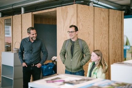 Unicef ist offen und empfängt in Person von Jürg Keim (links).