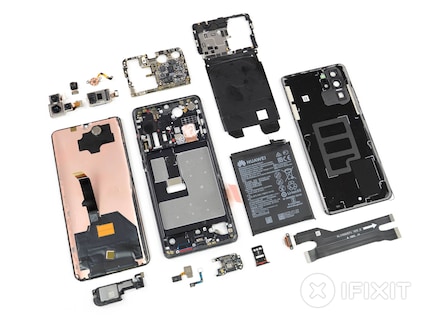A disassembled Huawei P30 Pro