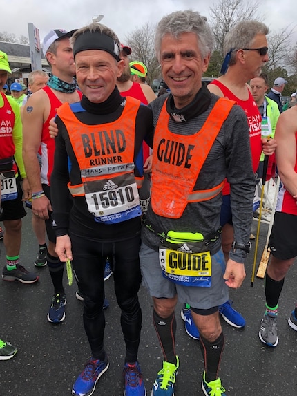 Hans-Peter Schmid und Mike Bär zuversichtlich vor dem Start.