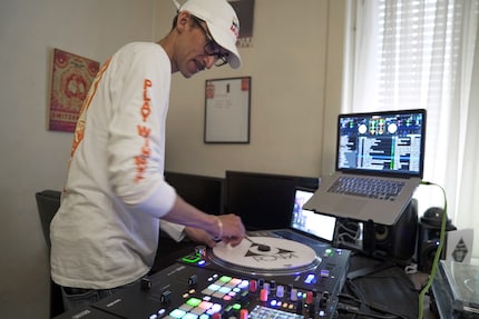 Ronfa plays in his bunker in Fribourg.
