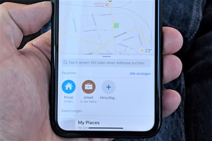 With Favourites, you can always find your way home quickly.