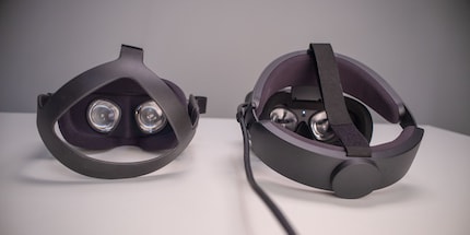 Le nouveau design du Rift S (à droite) est un peu plus confortable.