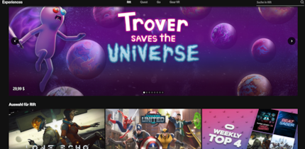 Pour la Quest, il y a beaucoup moins de jeux.