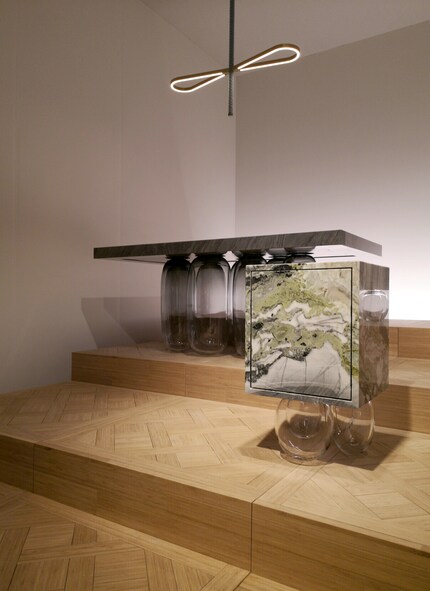 Nur scheinbar zerbrechlich: Die Möbelkollektion «Invernted gravity» von Mathieu Lehanneur.