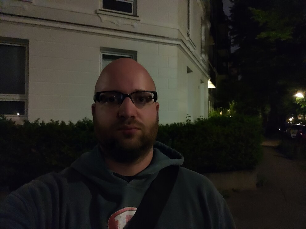 Selfie in the dark