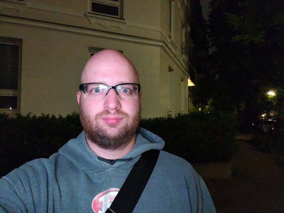 Selfie with lightning