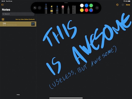 Notes hat auch ein kleines Update erhalten