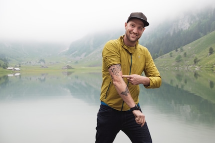 Oltre a portare il Seealpsee nel cuore Ruedi ha anche le sue coordinate sul braccio.