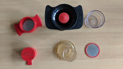 I componenti singoli della Cafflano Kompresso.