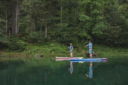 Der Wägitalersee ist für Martin ein Paradies für Paddler: «Hier gibt es ausser einigen Anglern nur dich und die Natur, es ist fast wie in Kanada.»