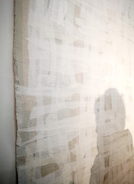 Die Ausstellung der recycelten Stoffe fand anlässlich des Salone del Mobile in der Rossana Orlandi Galerie statt.