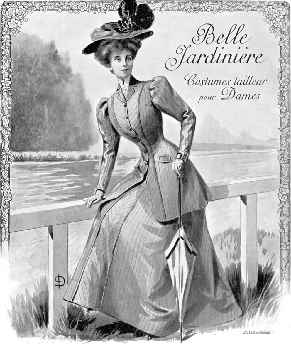 Pariser Mode von 1907, natürlich nur für die nicht arbeitende Dame zu gebrauchen