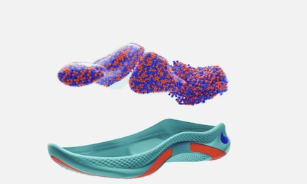 Insieme alle palline: Nike inserisce un pozzo di palline nella suola.