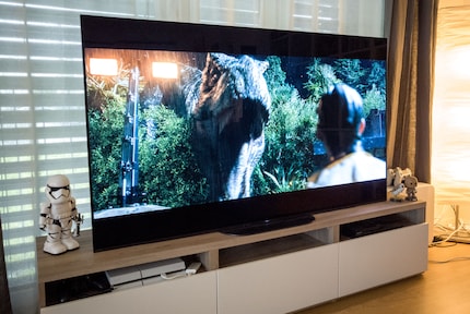 Scena del t-rex sul Sony OLED AG9 da 65 pollici