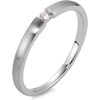 Rhomberg Solitaire Ring (52, White gold)