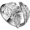 Julie Julsen Ring Blatt (One Size, Silber)