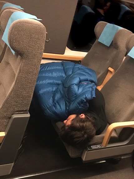 Schlafen.