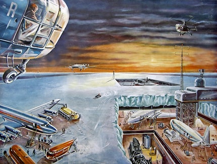 Le nouvel univers 70, 1953 : villes dans le désert de glace de la mer polaire