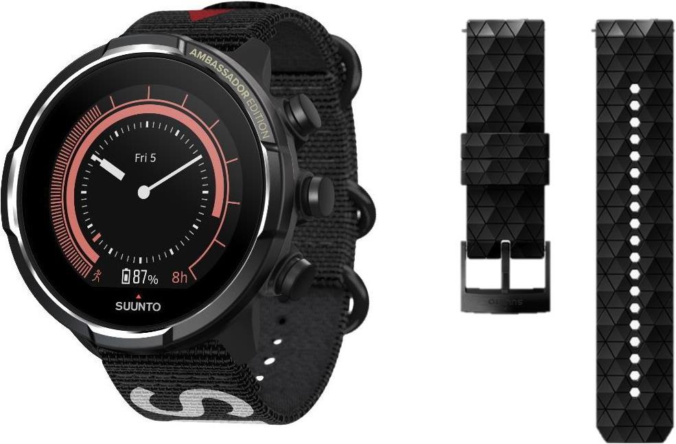Suunto 9 Baro Titanium Ambassador Edition Silicone Strap 50 mm Polyamide One size Galaxus