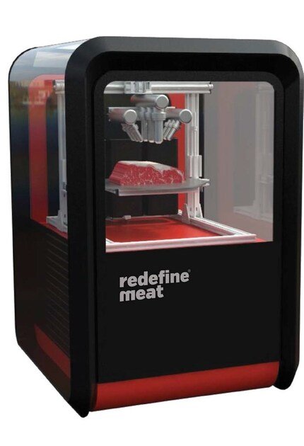Ecco come dovrebbe apparire la stampante per carne. Immagine: Redefine Meat