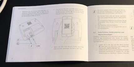 Les instructions de la mise en service du hub de Homematic IP sont compréhensibles.