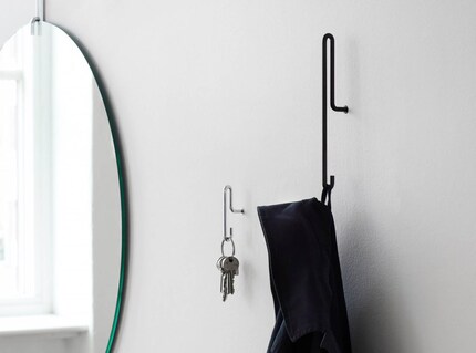 Gli appendiabiti di design servono anche come decorazione. Immagine: Moebe
