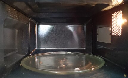 Before cleaning with tip 1.