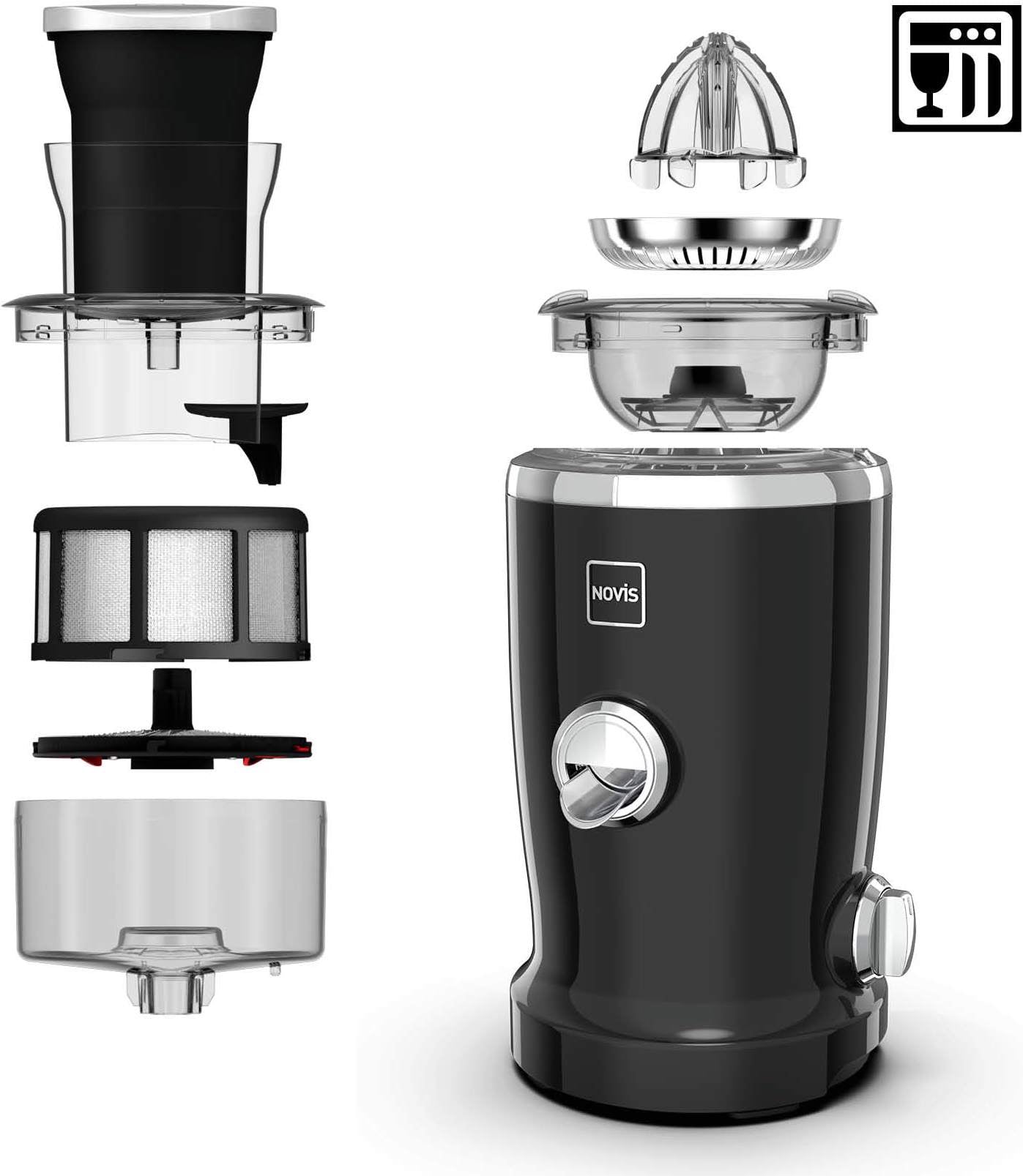 Novis 6511.02.30 Vita Juicer Citrus Press Juice Extractor 240W Autospeed -  Red BRAND NEW - Kettle and Toaster Man