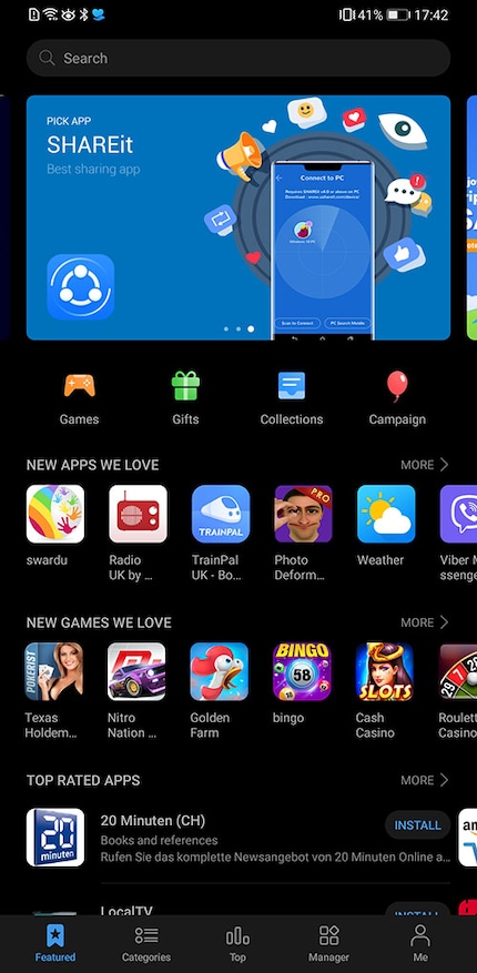 La Galleria App di Huawei sembra ancora piuttosto cinese