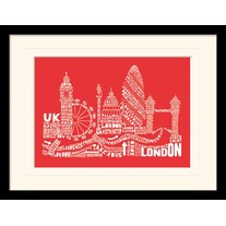 Pyramid London-Red (40 x 30 cm)