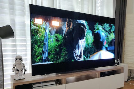 The T-Rex scene, LG OLED E9