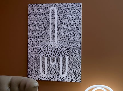 Der Entwurf «Chair Fun» von 1967 stört durch seine Form die Funktion. Ist es eine Lampe, ein Stuhl oder doch Kunst?