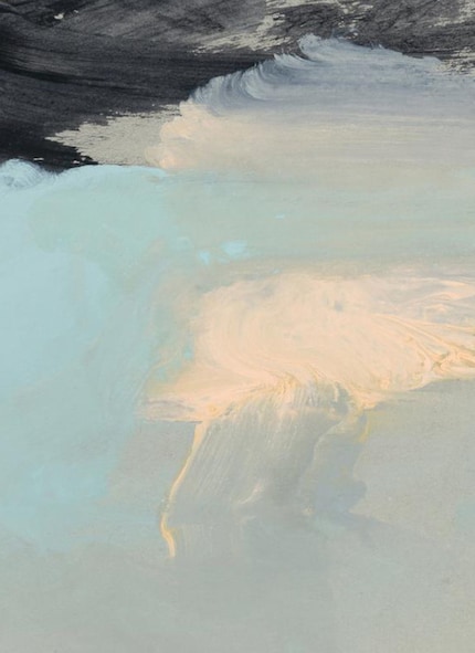 Thanks to the brushstrokes, this print looks very similar to a painting. Image: Junique