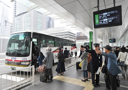 Una fermata del bus in Giappone