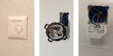 Alter Feller-Thermostat entfernen, Homematic-IP-Wandthermostat anschliessen und bist du startklar.