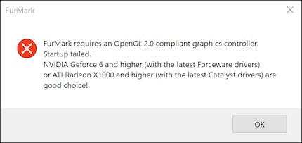 A FurMark manca OpenGL 2.0.