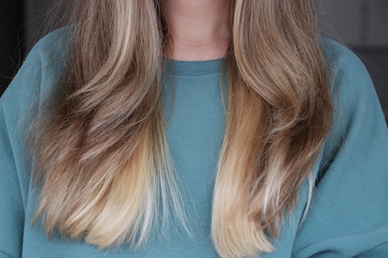 Sibling rivalry: on the left, the result with the wide brush; on the right, the result with the narrow brush.