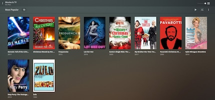 The most popular content shown when you open the streaming service.