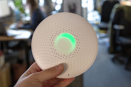 Der Wave Plus ist an, jetzt kann gemessen werden.