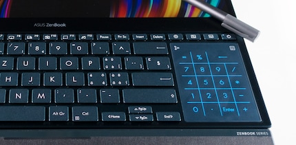 Touchpad and number pad in one.