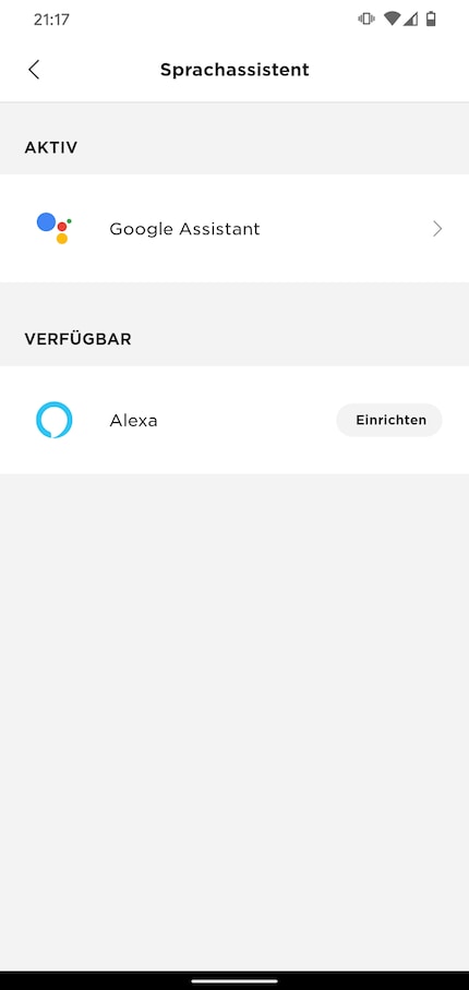 Impostazione dell'assistente vocale (Alexa non disponibile in Svizzera)