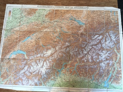 Una mappa originale del 1939 è stata lo strumento più importante dello sviluppo.
