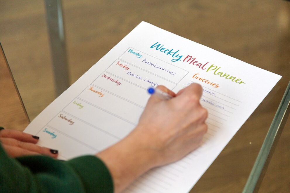 Con il Weekly Meal Planner trovato su Pinterest, pianificare risulta ancora più divertente.