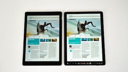 Magazine lesen sich hingegen auf beiden Geräten gleich gut.