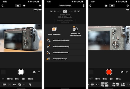 L'application de Canon vous permet de prendre des photos et des vidéos.