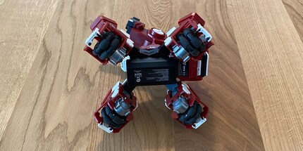 Die Räder sind in einer Art Kreis angelegt, damit der GEIO in jede Richtung fahren kann.